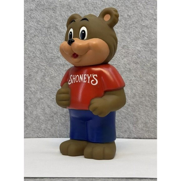 Vintage 1993 Shoney’s Restaurant Bear Coin Bank Restaurant Advertisement - Picture 3 of 12